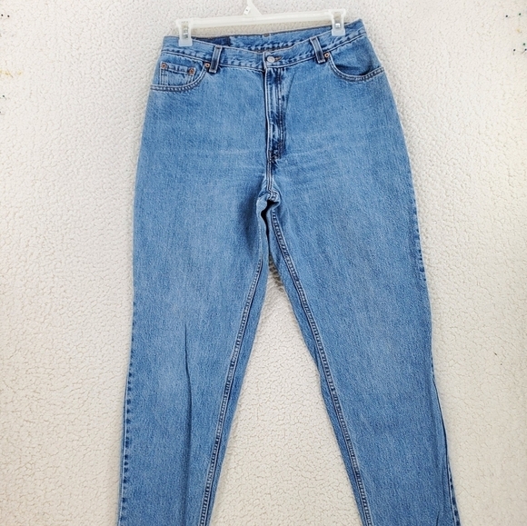 Vtg Levis 550 Blue Jean 16 Mis L 33x33 Hi Rise Relaxed Tapered Western 04/00 USA - Picture 16 of 16